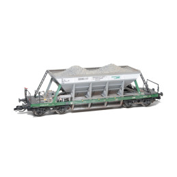 SDV  4-axle self-unloading wagon Facc 10 type 2-220 Českomoravský cement, kit  TT