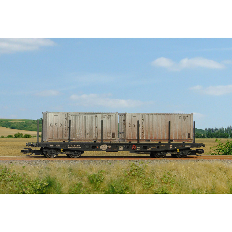 SDV Flatcar Smmp 10 ČSD,  4th series, kit    TT