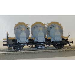 BRAWA 2-axle container wagon BTs30 ČSD H0