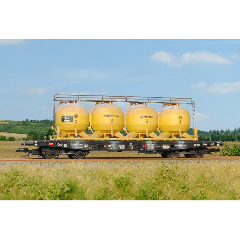 SDV Paoj 10 ČSD container wagon, 3rd and 4th series, kit    TT