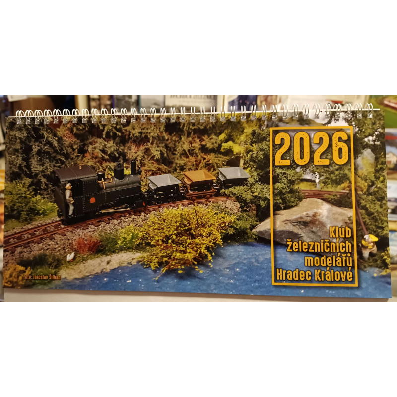 Model-making calendar - KŽM Hradec Králové 2026, desk calendar