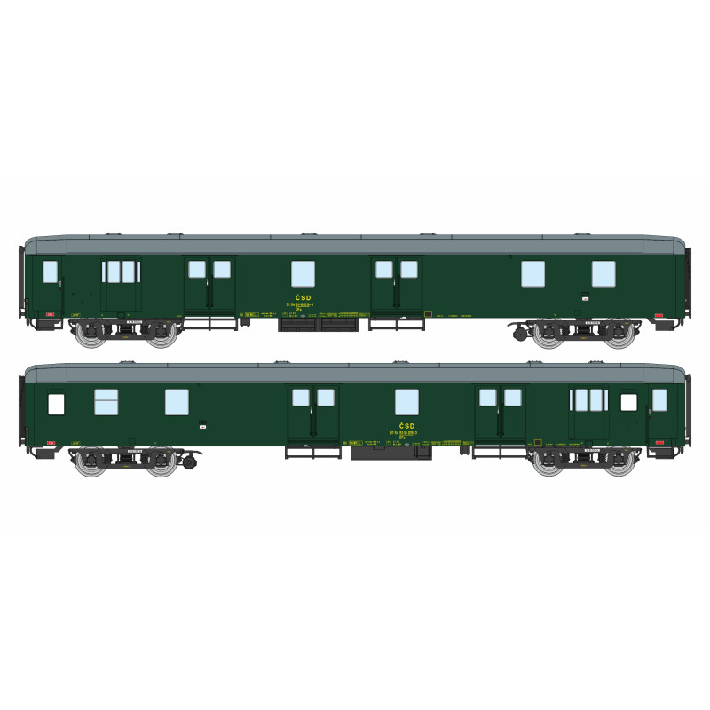 IGRA MODEL  4-axle service car with mail compartment DFa Brno, ep.IV  H0