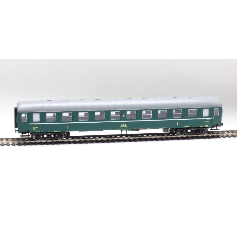 IGRA MODEL 4-axle passenger car ČSD Bai depot Prague, car no.: 4-4123 III. era   H0