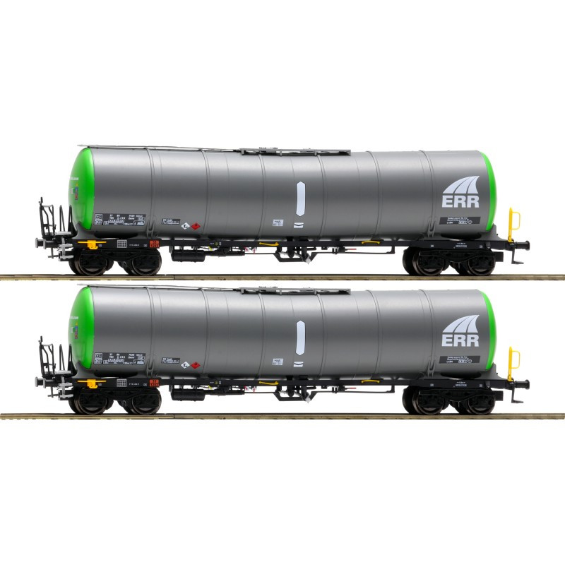 IGRA MODEL set of 2 Zacns ERR blue tank cars, 6th edition.  H0