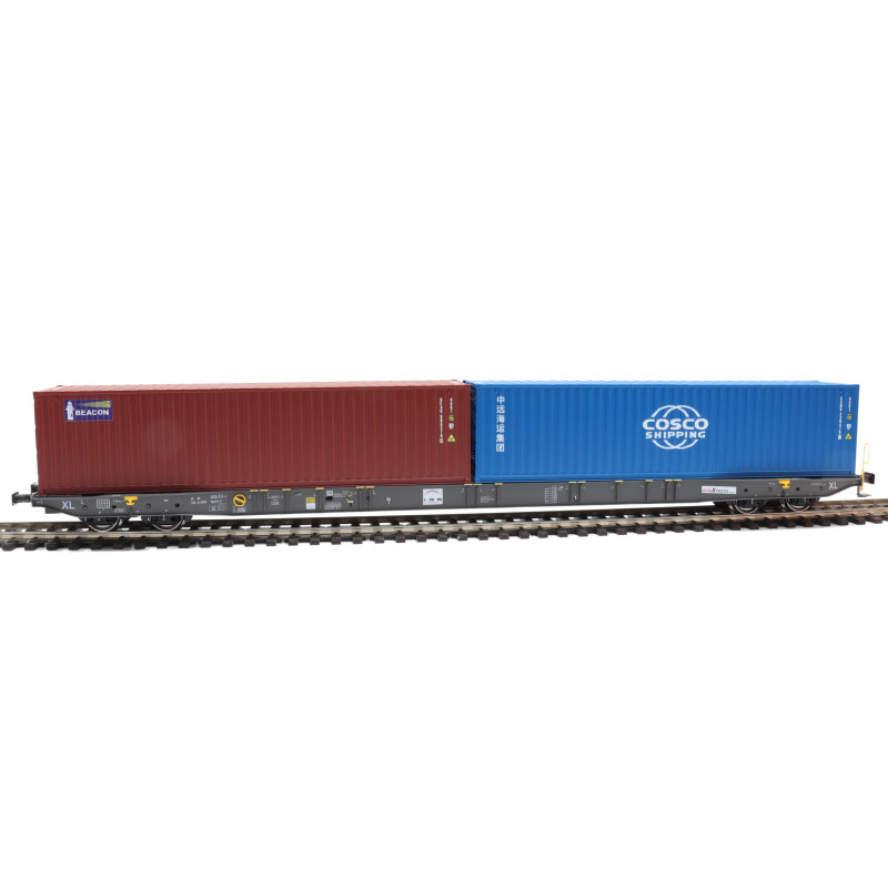 IGRA MODEL  4-axle container transport wagon Sggnss XL IGS Cargo, 6th edition  H0