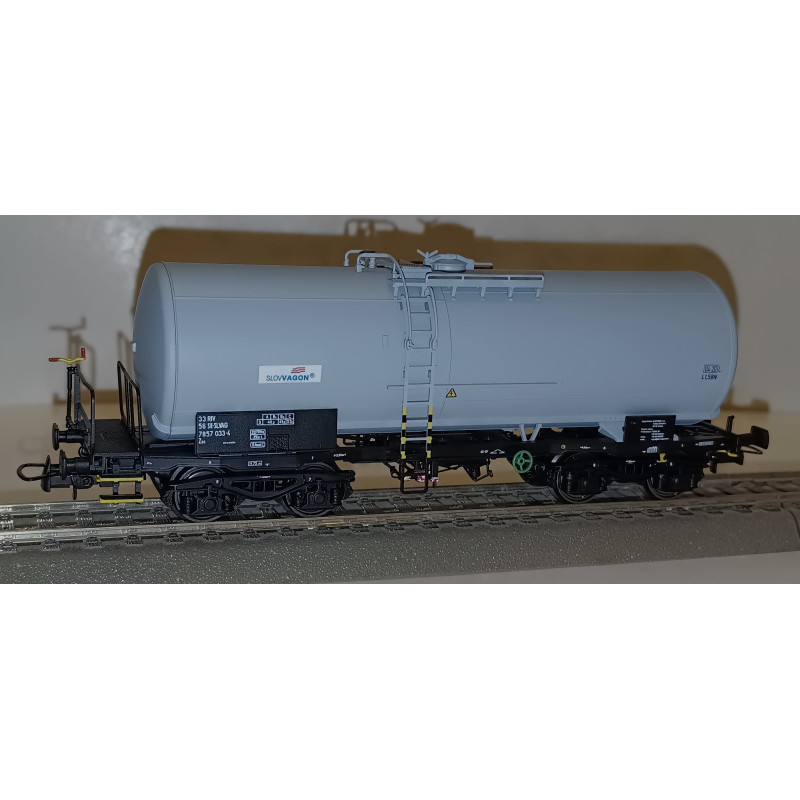 ALBERT MODELL  4-axle boiler car Zas SK-SLVAG "SLOVVAGON", gray, ep.VI., car no.: 033-4 H0