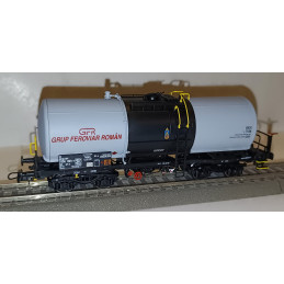 ALBERT MODELL  4-axle boiler car Zas RO - GFR, gray-black, ep.VI., car no.: 999-7  H0