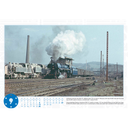 Trains of Boyhood Years 7 2026 Wall Calendar Monthly