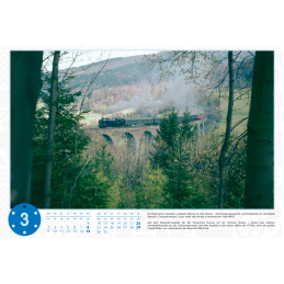 Trains of Boyhood Years 7 2026 Wall Calendar Monthly