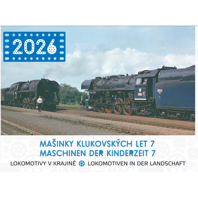 Trains of Boyhood Years 7 2026 Wall Calendar Monthly