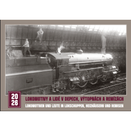 Locomotives and people in...