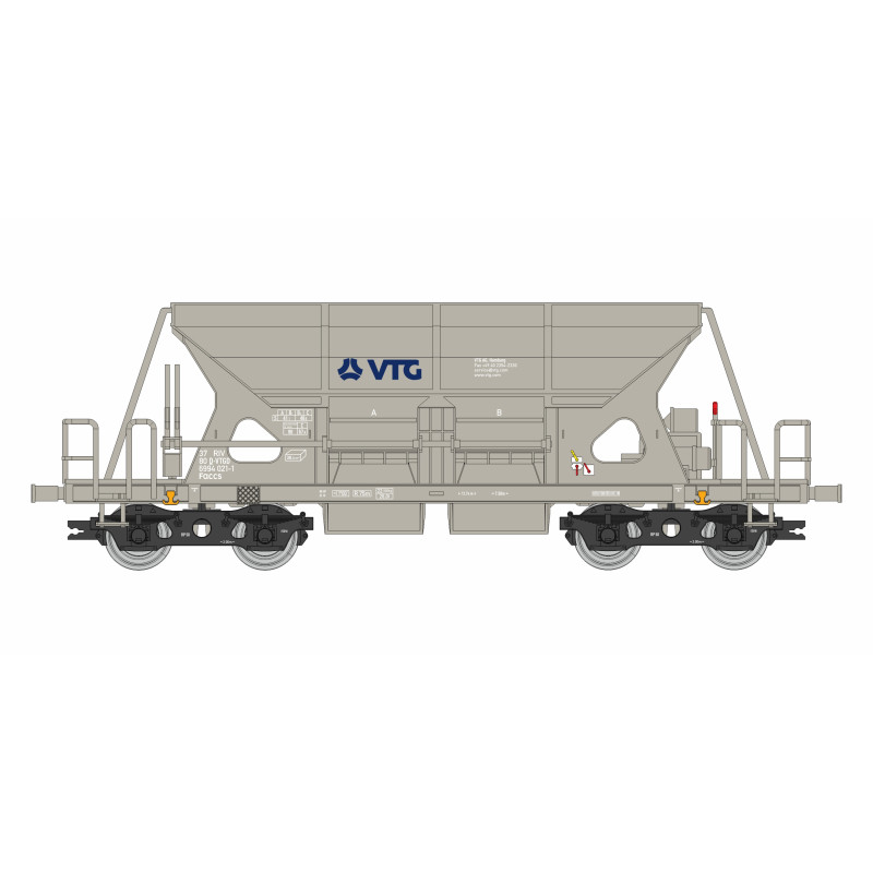 IGRA MODEL  Faccs VTG 1 self-unloading wagon, 5th edition.  TT