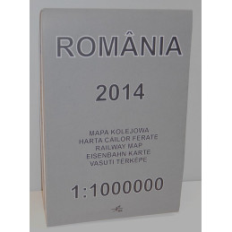 Railway map of Romania 2014...