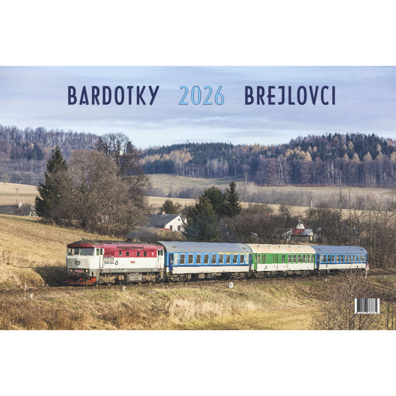 Bardotky & Brejlovci 2026 (Ulrich), nástěnný kalendář měsíční