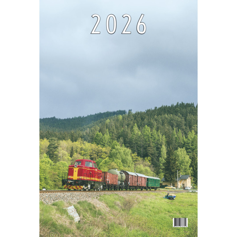 Moderní trakce 2026 (Ulrich), nástěnný kalendář měsíční