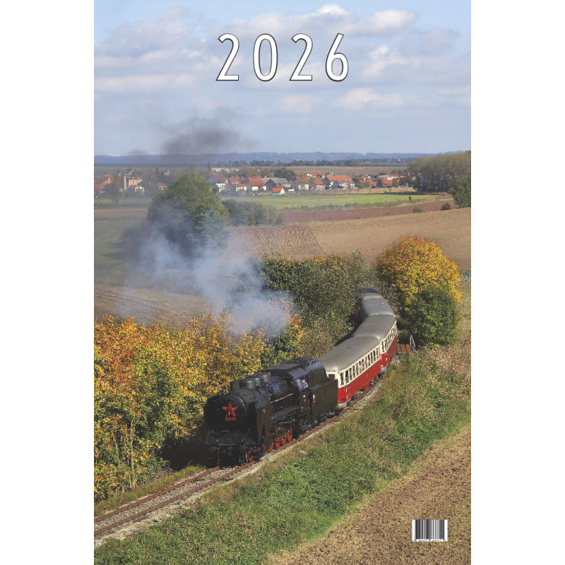 Parní trakce 2026 (Ulrich), nástěnný kalendář měsíční