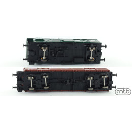 MTB Set of 2 cars, 4-axle high-sided Vsa ČSD + 2-axle service car Ds ČSD H0