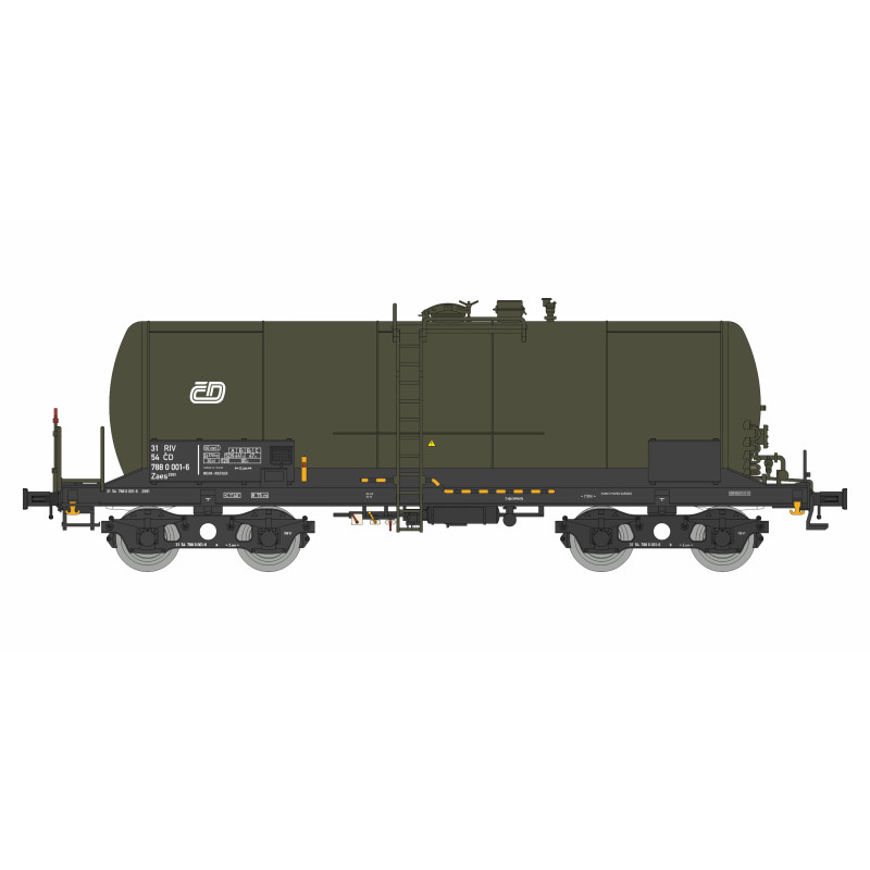 IGRA MODEL  4-axle boiler car Zaes ČD green, 5th series,  kit  TT