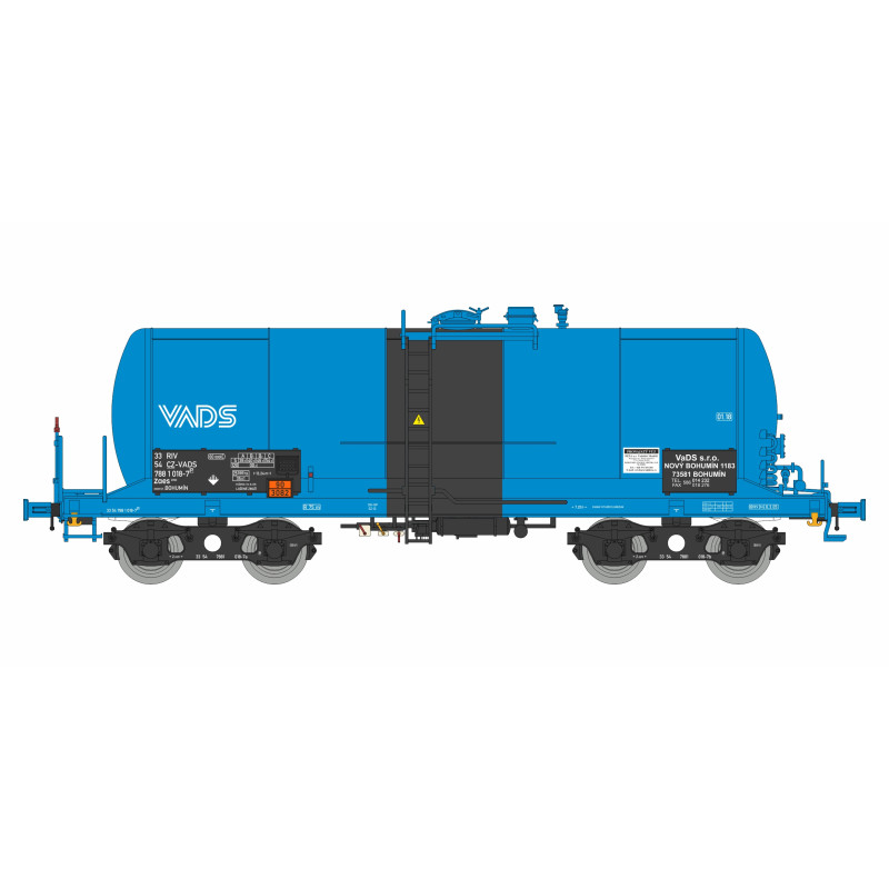 IGRA MODEL  4-axle Zaes VADS boiler car, 6th series,  kit  TT