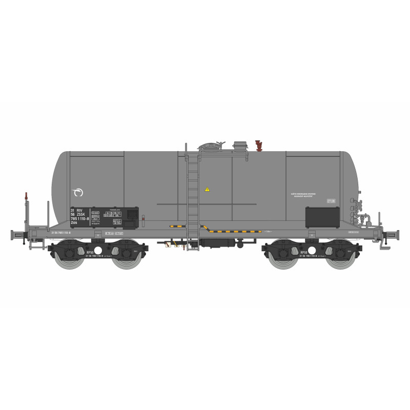 IGRA MODEL  4-axle boiler car Zaes ZSSK gray, 5th series,  kit  TT