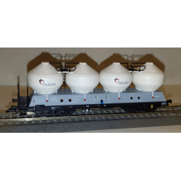 TILLIG  set 2 ks 4nápr. nádobových vozů Uacs 451.1 Holcim (Česko) a.s.,  6.ep.   TT