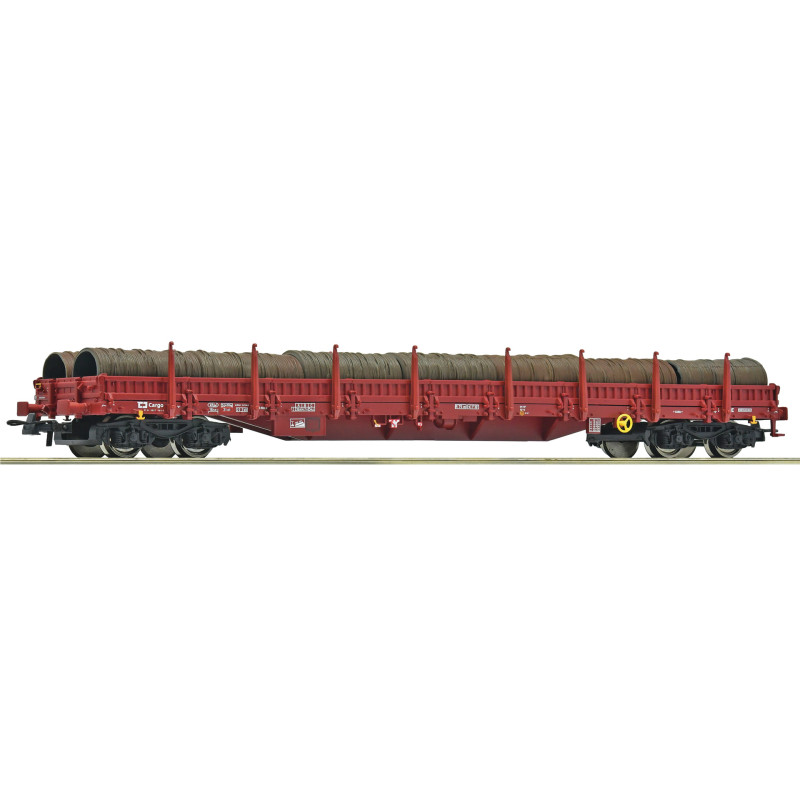 ROCO 4-axle open low-sided Res ČDC wagon with load, 6th edition. H0