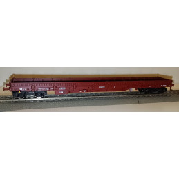 ROCO 4-axle open low-sided Res ČDC wagon with load, 6th edition. H0