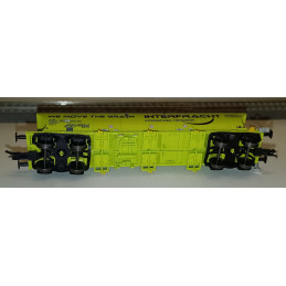 ARNOLD set of 2 four-axle grain transport wagons "CZ-interfracht", green, 6th edition. TT