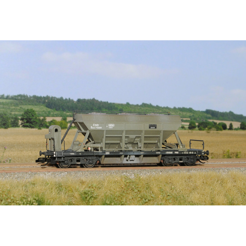 SDV 4-axle self-unloading wagon Fad/Savz 10 ČSD, TT kit