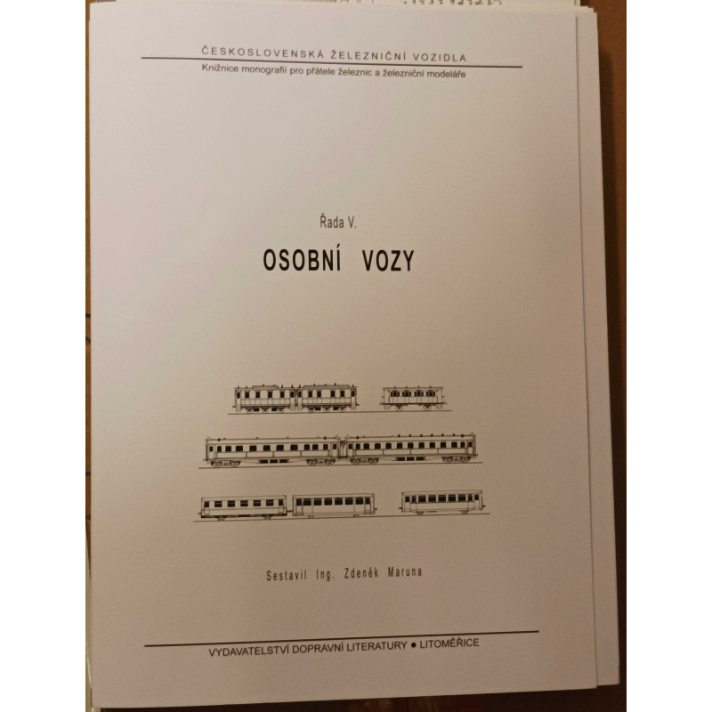 Čs. železniční vozidla, řada V. - osobní vozy (Z. Maruna st.)