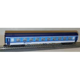 ROCO set of 2 x 4-axle passenger cars type Y/B-70 B 2nd class ČD, paint scheme "Najmrd 2", 6th edition. TT