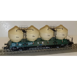 ROCO set of 3 pcs 4-axle tank cars Uacs/Raj ČSD, 4th series H0