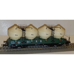 ROCO set of 3 pcs 4-axle tank cars Uacs/Raj ČSD, 4th series H0