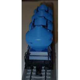 TILLIG  set of 2 pcs 4-axle container wagons Uacs 451.1 ČD, NHN spol. s.r.o., 6th edition,   TT