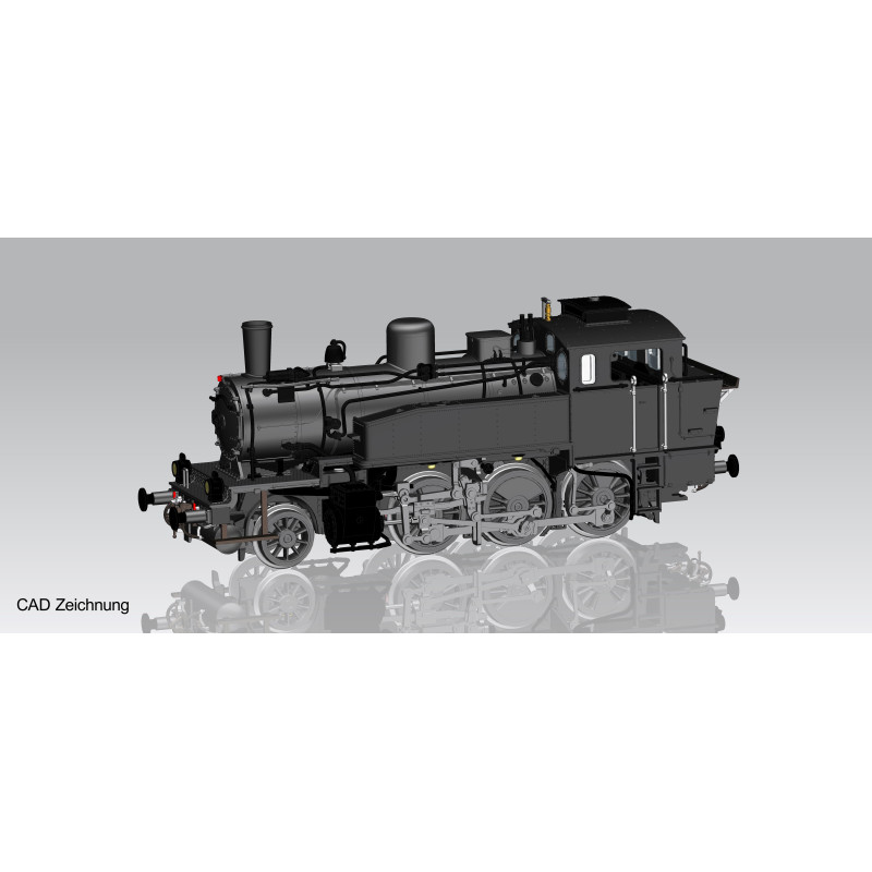 PIKO  steam locomotive 335.1 ČSD ( BR 91.3) , black chassis, 3rd edition, digital + sound  TT