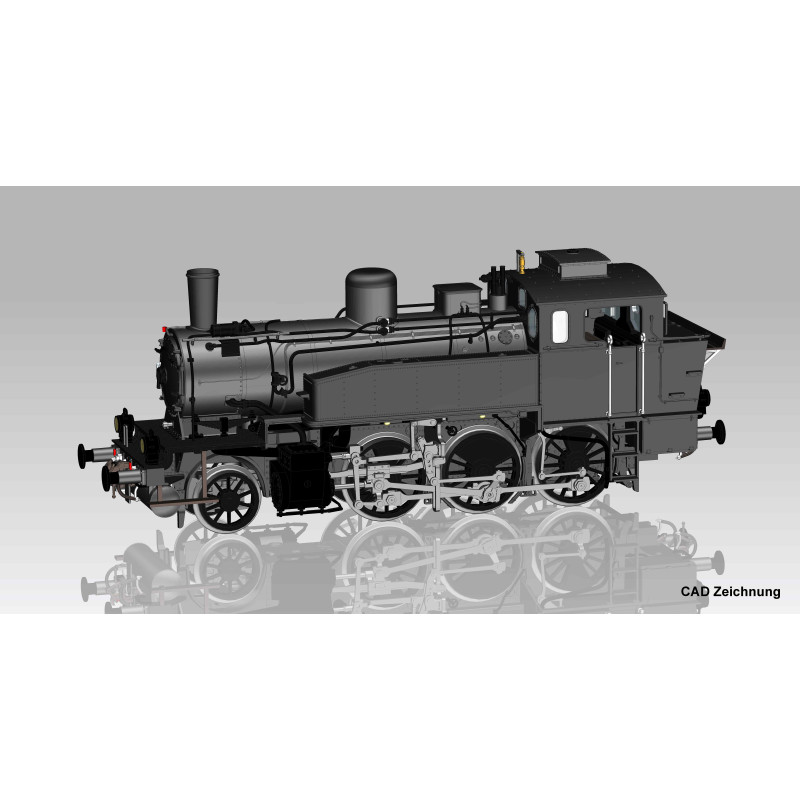 PIKO  steam locomotive 335.1 ČSD ( BR 91.3) , black chassis, 3rd edition, analog, PluX22 interface  H0