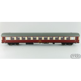 MTB 4-axle trailer car, 2nd class, Baim 255 ČSD, 4th series, H0