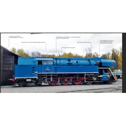 TRIX museum tender steam locomotive ČD 477.043 "Papoušek" (Parrot), 6th edition, digital + sound, H0
