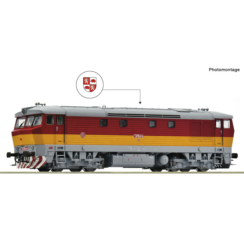 ROCO lokomotiva T478.2079 ČSD "Zamračená, Bardotka", 4.ep., digitál + zvuk   H0
