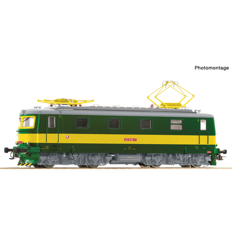ROCO  electric DC locomotive 121.046-7 ČD, 5th series, digital + sound  H0
