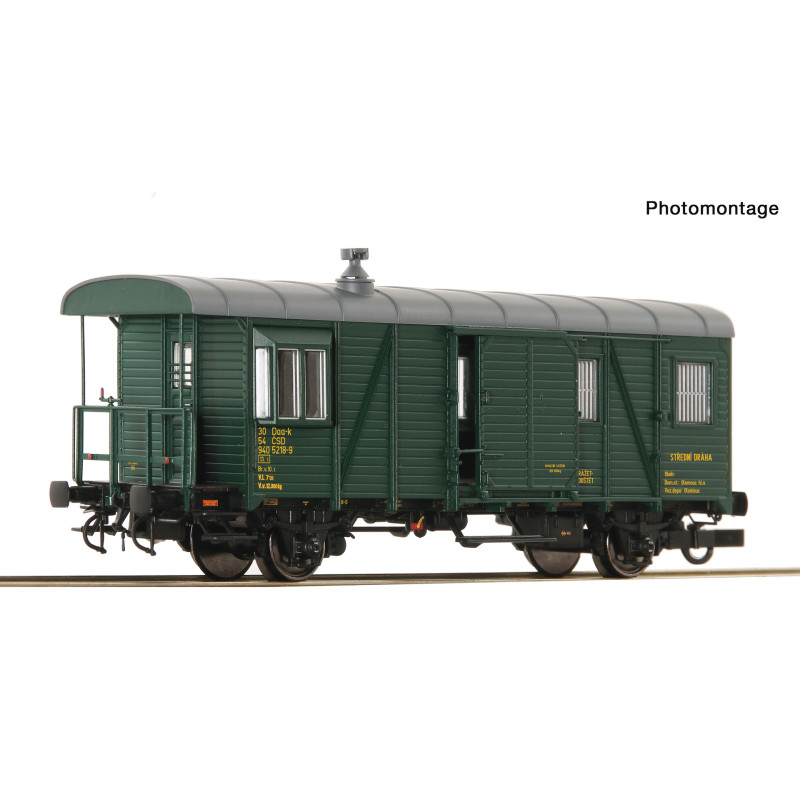 ROCO 2-axle service car for Daa-k ČSD freight trains, IV.ep.  H0 H0