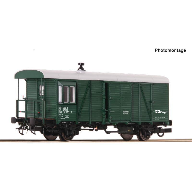 ROCO 2-axle service car for Daa-k freight trains, ČD Cargo, 6th series. H0 H0