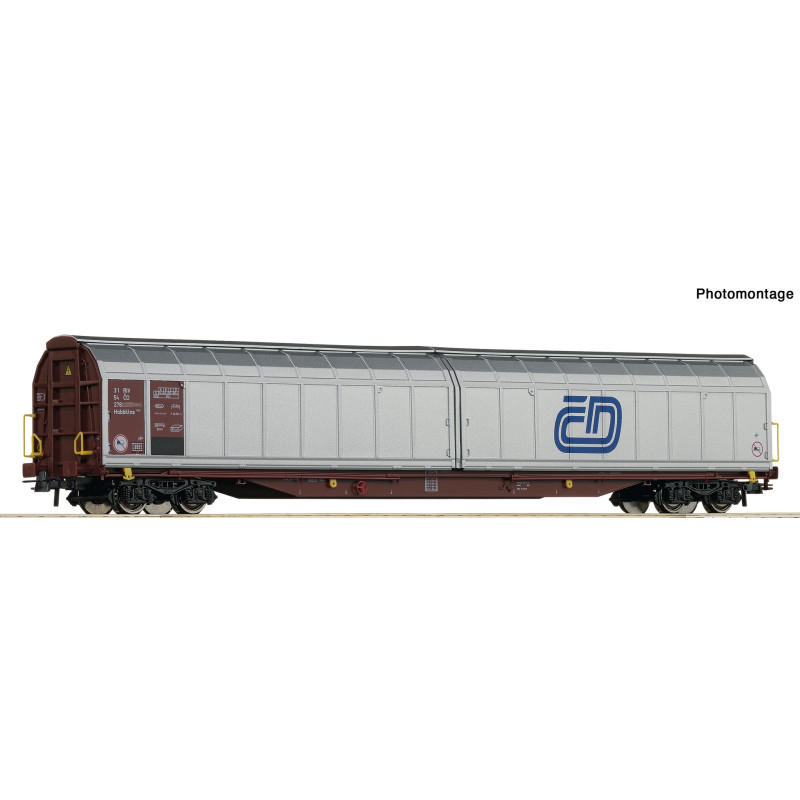 ROCO 4-axle covered wagon with sliding walls Habbillns ČD,  5th-6th ep. H0