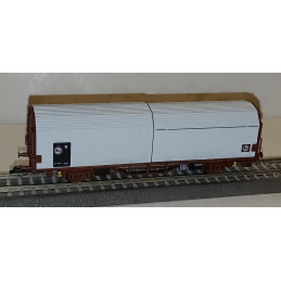 TILLIG  set of 2 double-deck covered wagons with sliding walls Laails 142.1 ČD Cargo TT