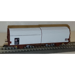 TILLIG  set of 2 double-deck covered wagons with sliding walls Laails 142.1 ČD Cargo TT