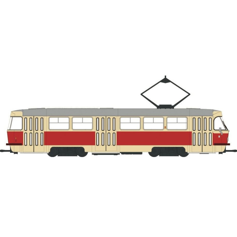 BREKINA tram TATRA T3/T4, Schwerin, 1970, 4th edition. H0