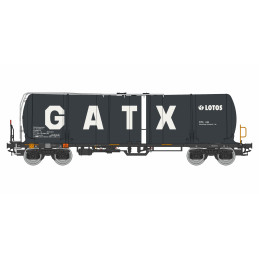 IGRA MODEL 4-axle Zacns 88 GATX black Lotos tank car, 6th edition.  H0