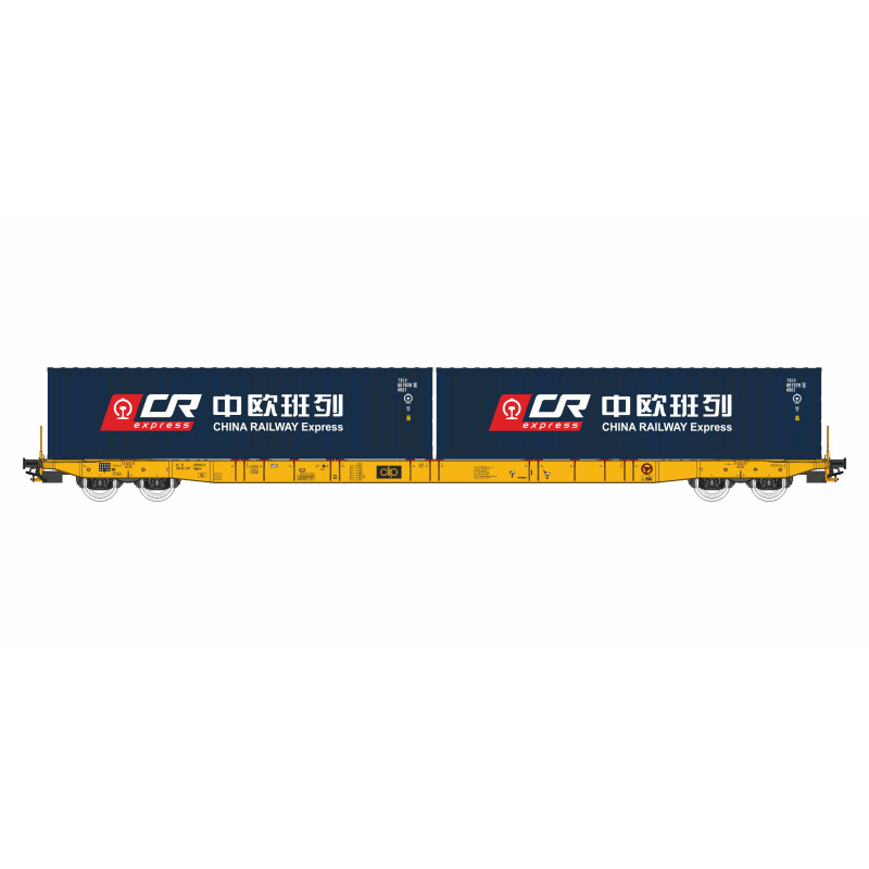 IGRA MODEL  4-axle container wagon Sggnss Clip Group, 6th edition. H0