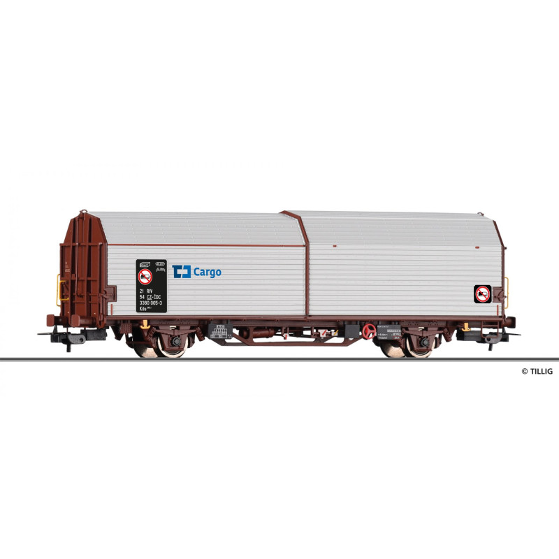 TILLIG 2-axle covered wagon with sliding walls Kils 245.1 ČD Cargo, 6th series H0