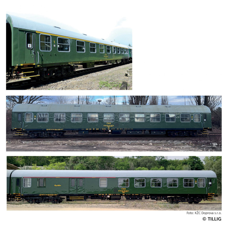 TILLIG  set "Retro - KŽC Doprava s.r.o train," 6th edition  H0